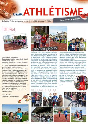 Bulletin USMM Athlétisme N°1H