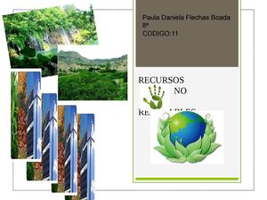 RECURSOS NO RENOVABLES