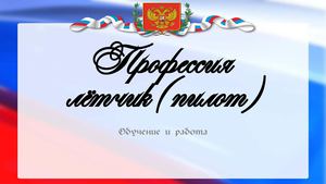 Все о профессии летчик