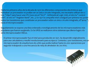 Los Microprocesadores