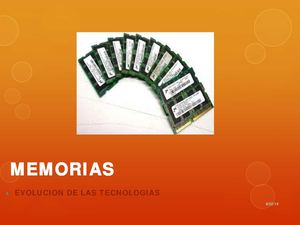 evolucion de las tecnologias de memoria