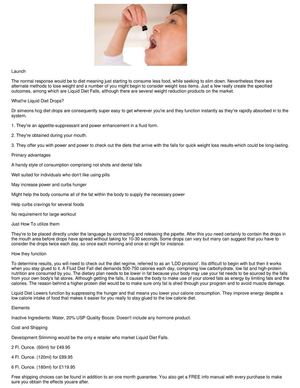 Liquid Diet Drops at Evolution Slimming