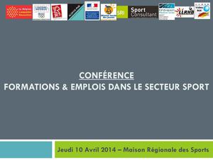 Conférence Formations et Emplois dans le Secteur Sport