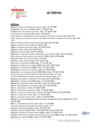 Sélection "Le cheval" Point art