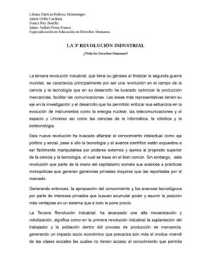 la tercera revolución industrial ¿viola los derechos humanos?