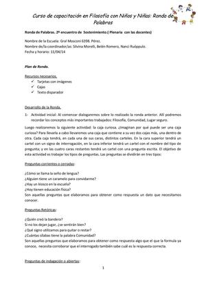 Ronda de palabras