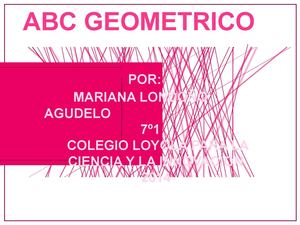 Abecedario Geométrico