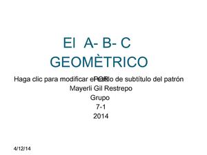 A-B-C  Geométrico 