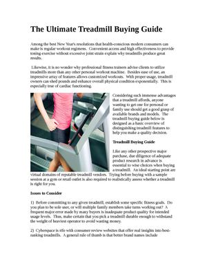 The Ultimate Treadmill Buying Guide