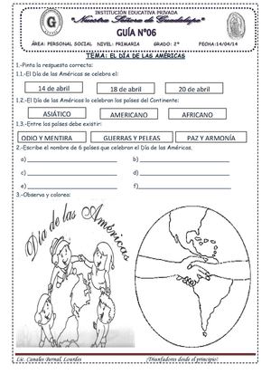 EL DÍA DE LAS AMÉRICAS