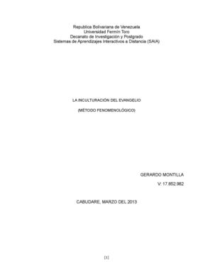 LA INCULTURACIÓN DEL EVANGELIO (MÉTODO FENOMENOLÓGICO)