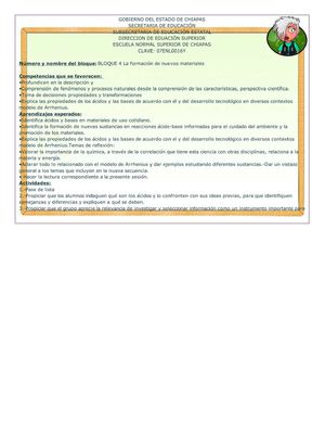 PLANEACIÓN DE QUIMICA