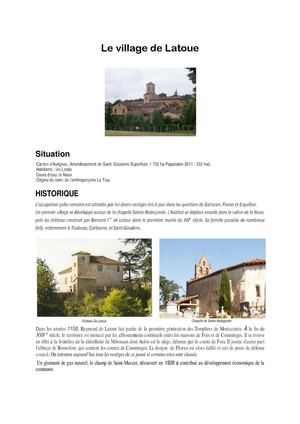 Latoue histoire