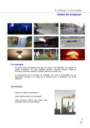 Energía mecánica y trabajo