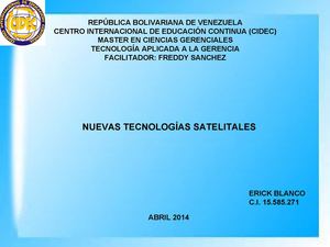 Tecnología Satelital