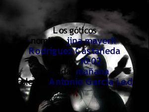 tribu urbana los goticos