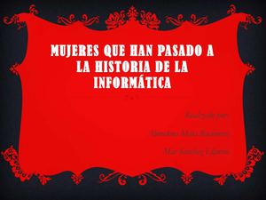 MUJERES E INFORMÁTICA