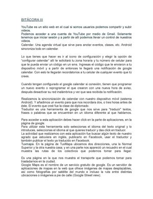 Bitácora III