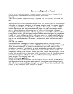 Earn on everything you do on Freepaid