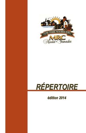 Répertoire MRC Nicolet-Yamaska_2014