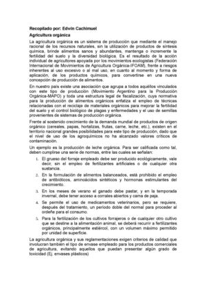 Agricultura organica 