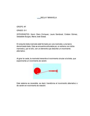 SÍNTESIS BIELA Y MANIVELA