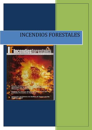 INCENDIOS FORESTALES 