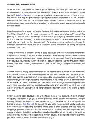 baby boutique online shopping