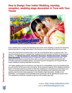  How to Design Your Indian Wedding, mandap, reception, wedding stage decoration in Tune with Your Theme