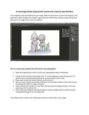 An Amazingly Simple Clipping Path Tutorial with a Step by Step Workflow