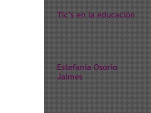 tics en la educación
