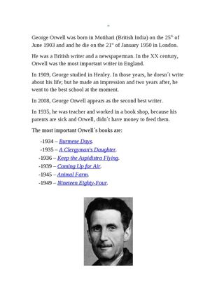 George Orwell was born in Motihari
