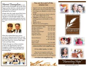 Harvest Evangelism Brochure