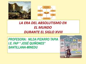 ABSOLUTISMO