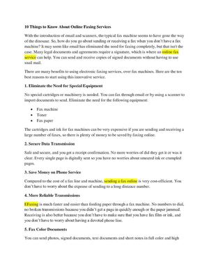 10 Things to Know About Online Faxing Services