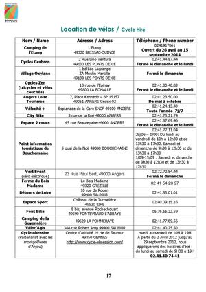 Page 17 - Location de vélos