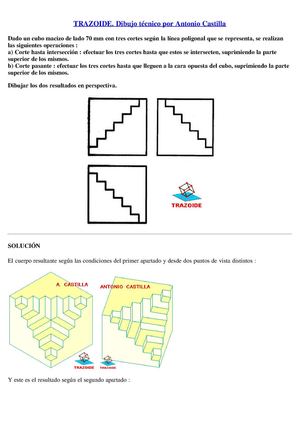 vistas ejercicios resueltos y examenes de dibujo tecnico http://trazoide.com/vistas.html