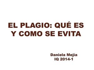 El plagio: qué es y cómo se evita.