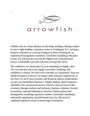 Arrowfish Consulting : Business valuation utah
