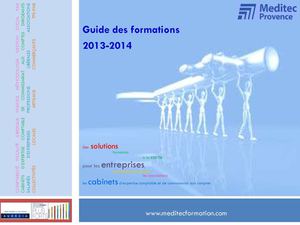 MEDITEC PROVENCE - Guide des formations 2013 2014