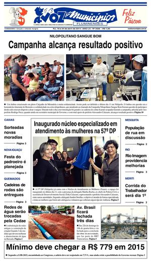 Voz dos Municípios – RJ, 18 a 24 de Abril de 2014 Nº 3026