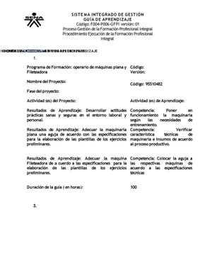 PARTES DE LAS MÁQUINAS DE COSER Y  DE LA  AGUJA