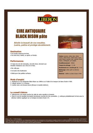 LIBERON Cire antiquaire Black Bison