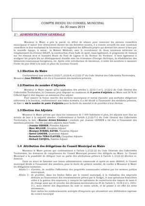Séance du 30 mars