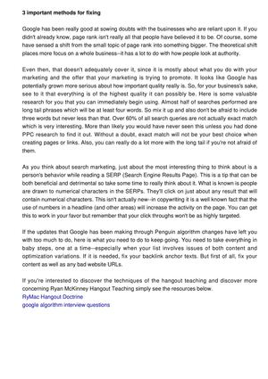 Google Penguin Updates and What You Need To Do Now