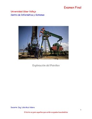 Explotación del petróleo