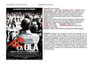 Trabajo de la película La Ola 