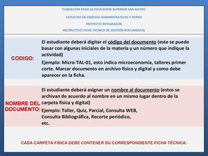 FICHA DE GESTION DOCUMENTAL