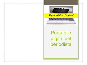 Portafolio digital del periodista