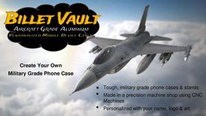 Billet Vault Aircraft Grade Aluminum Personalized Mobile Device Cases